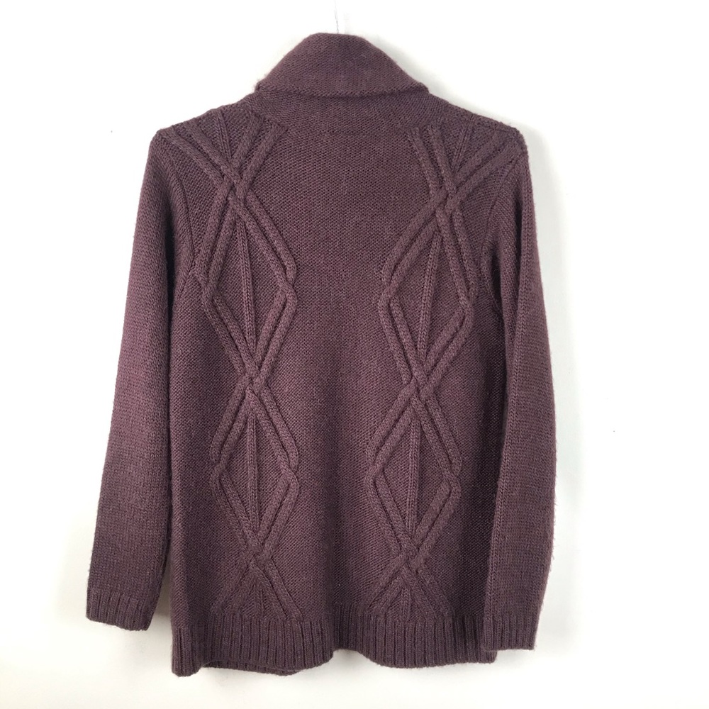 Lafayette 148 Cowl Neck Diamond Cable Knit Sweater - Picture 4 of 8
